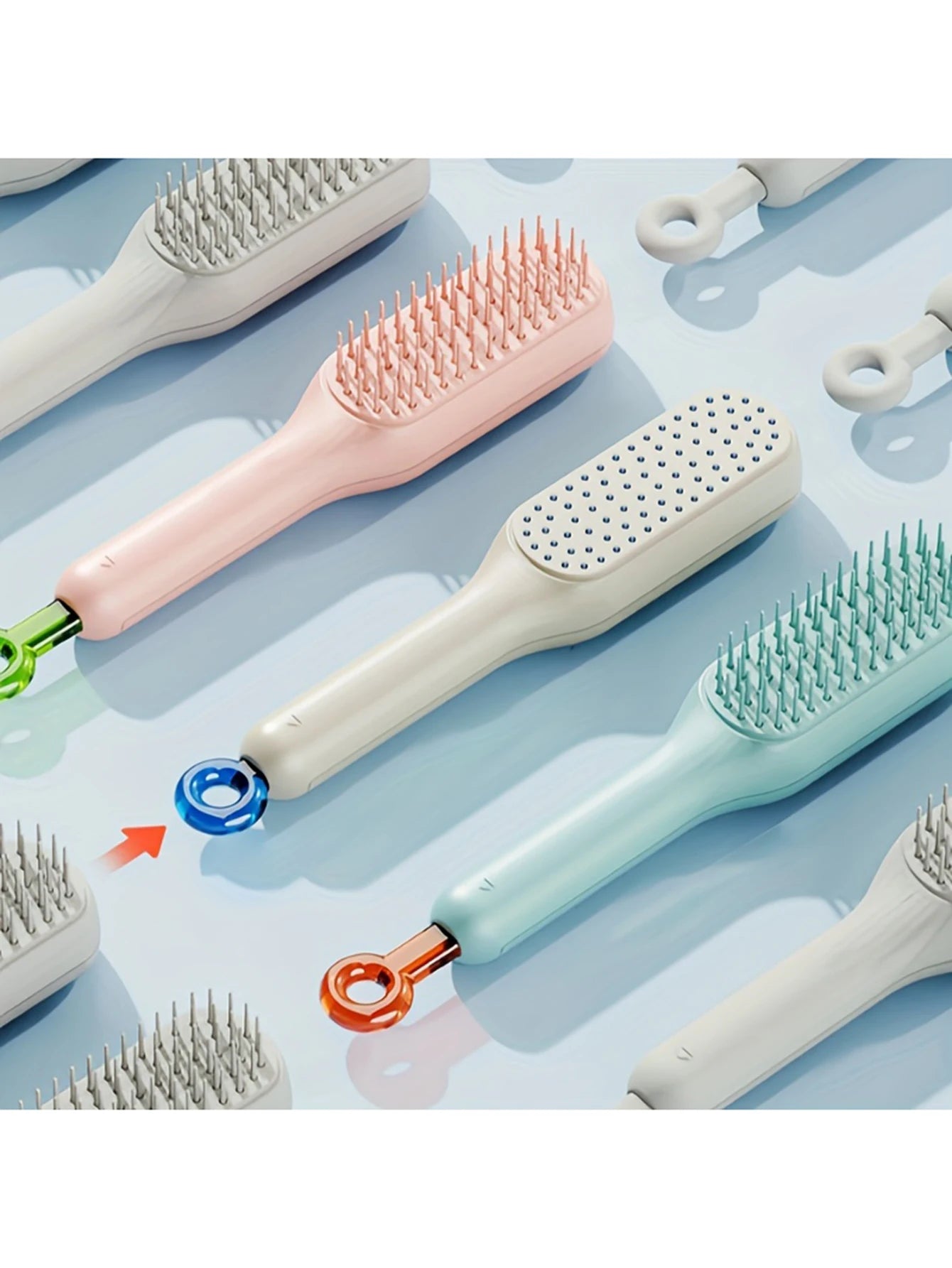 Self-Cleaning Hair Comb.