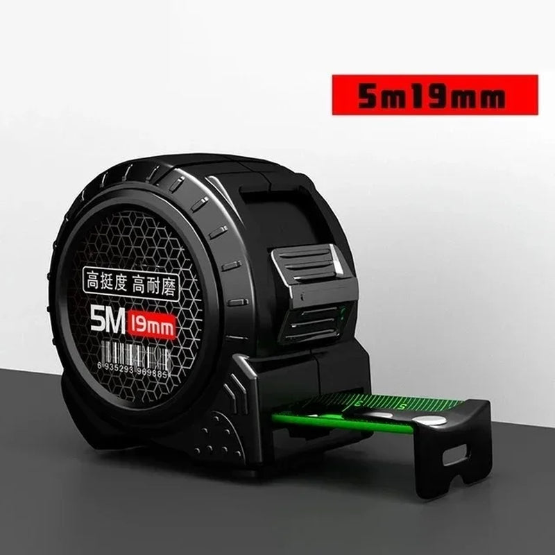 3/5/10M Metric Measuring Tape Self Locking Fluorescent Steel Tape Measure High Precision Wear-Resistant Ruler Measuring Tools