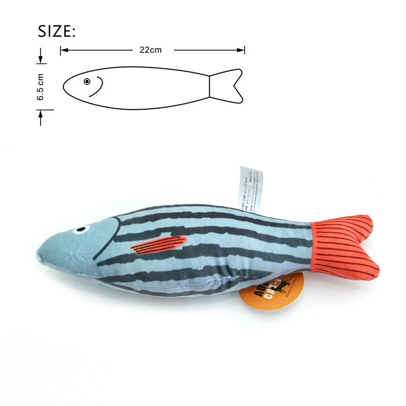 Cat Toy Catnip 3D Simulation Fish Goldfish Kitten Toys.