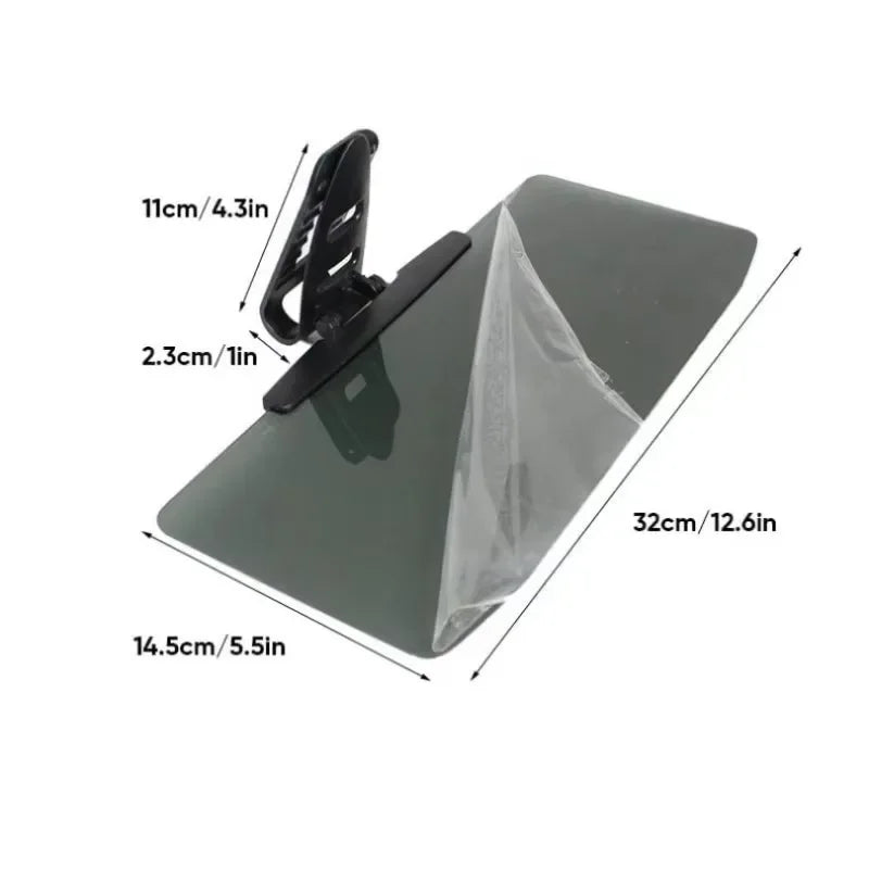 Universal Car Sun Visor with Polarized Glare Protection.
