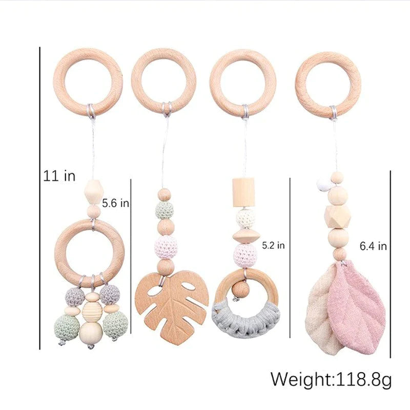  Gym Frame Baby Activity Wooden Fitness Frames Play Gym.