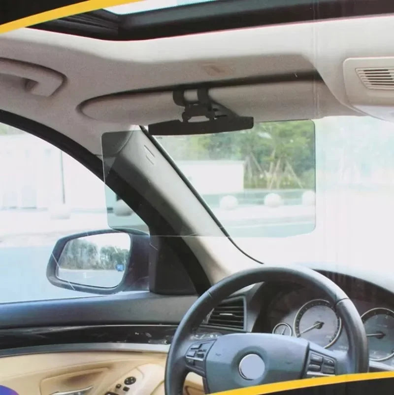 Universal Car Sun Visor with Polarized Glare Protection.