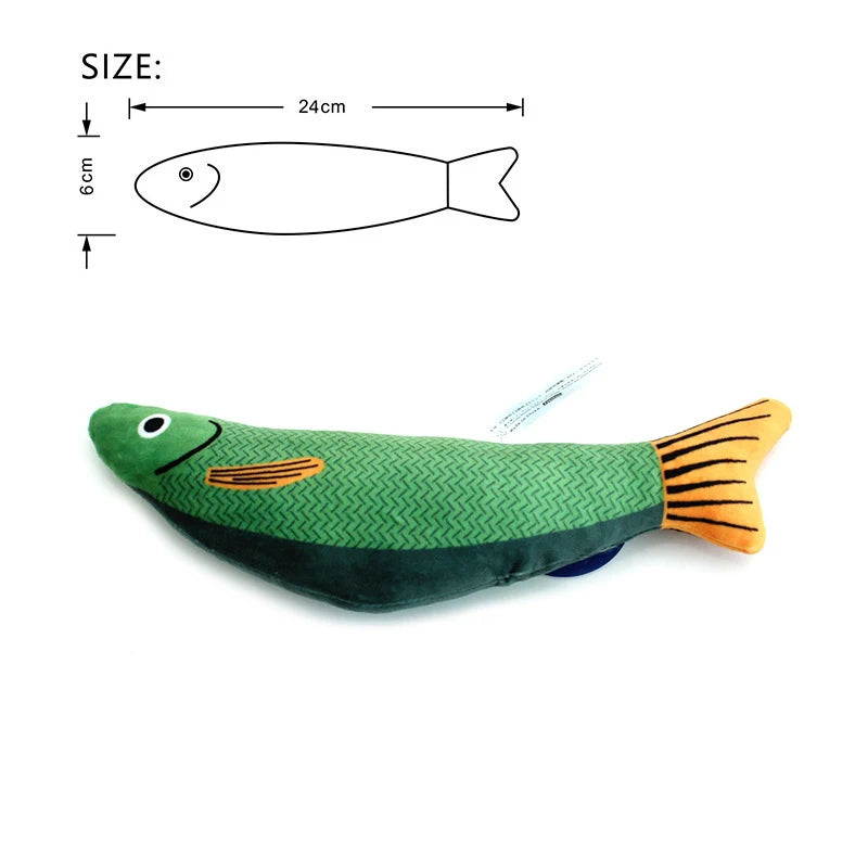 Cat Toy Catnip 3D Simulation Fish Goldfish Kitten Toys.