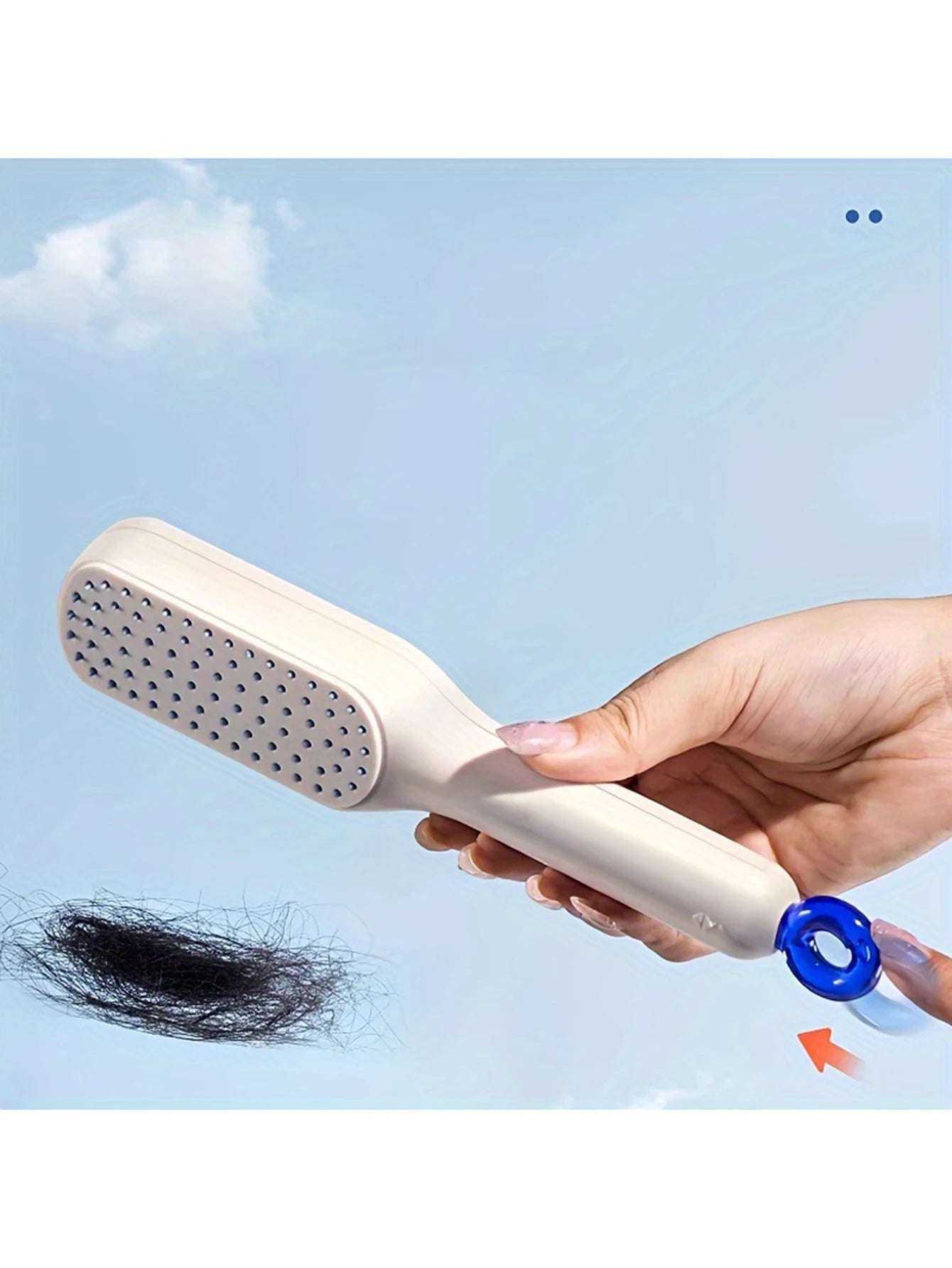 Self-Cleaning Hair Comb.