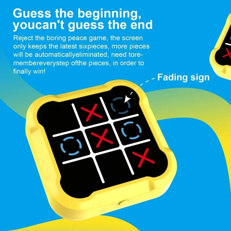 Tic Tac Toe Electronic Chessboard Multifunctional Children'S Education Strategy Toy Interactive Brain Game Parent-Child Fun
