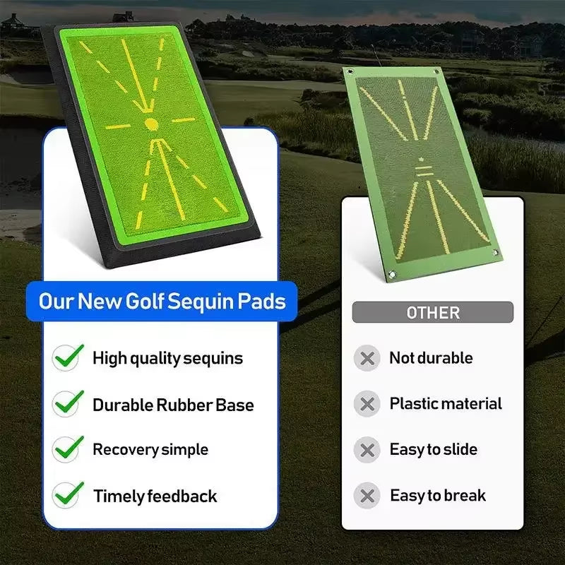 Golf Strike Mat Bead Display.