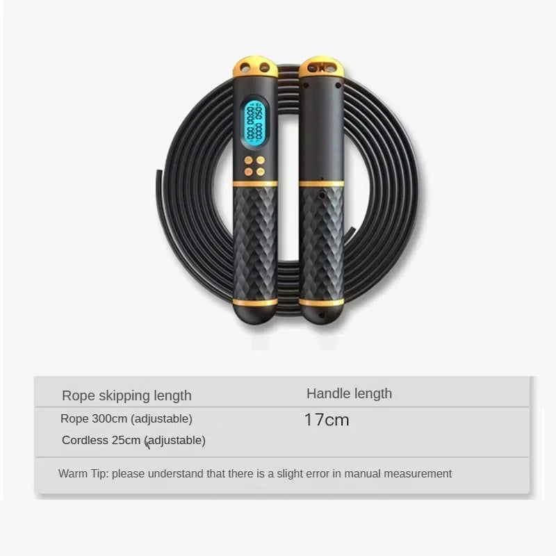 2 in 1 Multifunctional Skipping Rope with Digital Counter Speed.