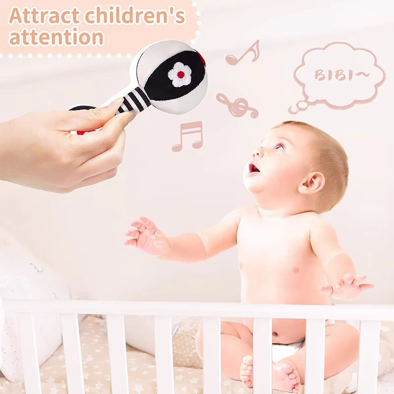 2 PCS Baby Soft Rattles.