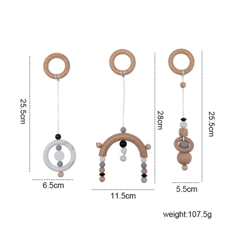 Gym Frame Baby Activity Wooden Fitness Frames Play Gym.