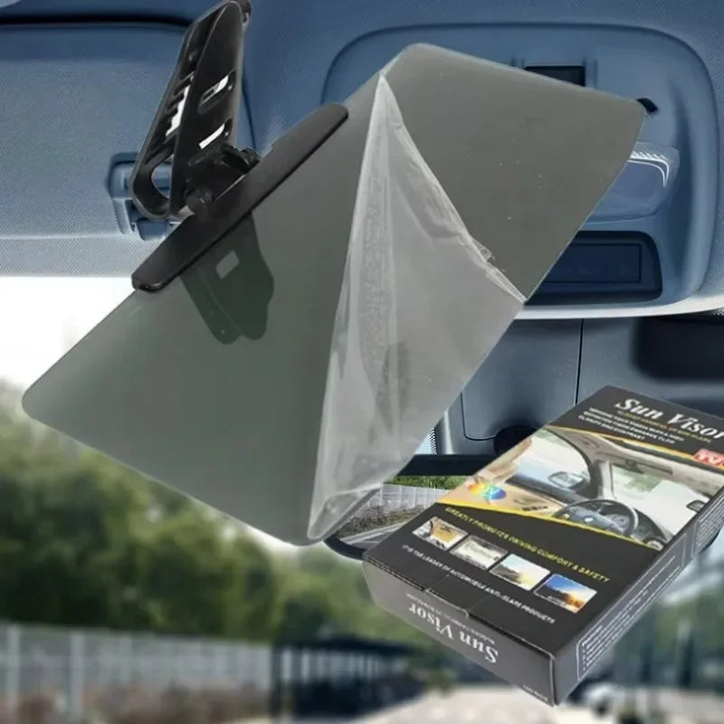 Universal Car Sun Visor with Polarized Glare Protection.