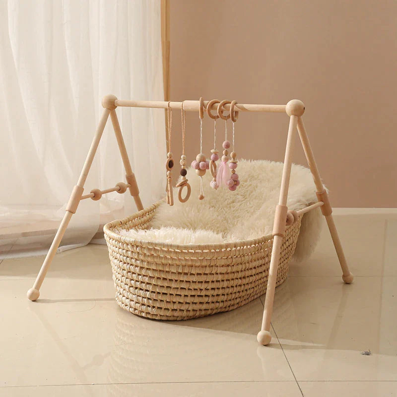  Gym Frame Baby Activity Wooden Fitness Frames Play Gym.
