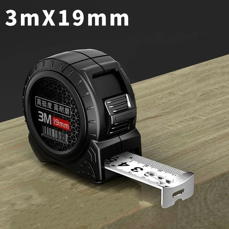 3/5/10M Metric Measuring Tape Self Locking Fluorescent Steel Tape Measure High Precision Wear-Resistant Ruler Measuring Tools