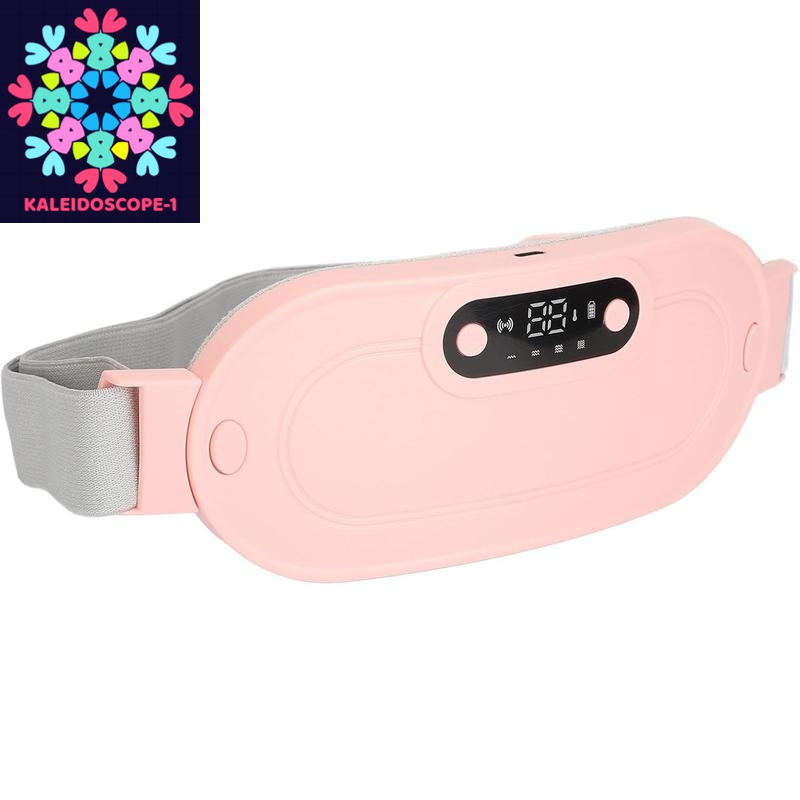 Portable Heating Pad, Heating Pads Automatic Shut off Belly Wrap Adjustable Belt Menstrual Cramps Relief Pad Comfort Daily Pink
