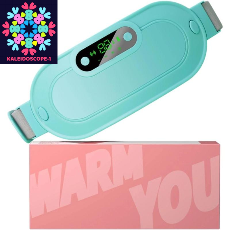 Portable Heating Pad, Heating Pads Automatic Shut off Belly Wrap Adjustable Belt Menstrual Cramps Relief Pad Comfort Daily Pink