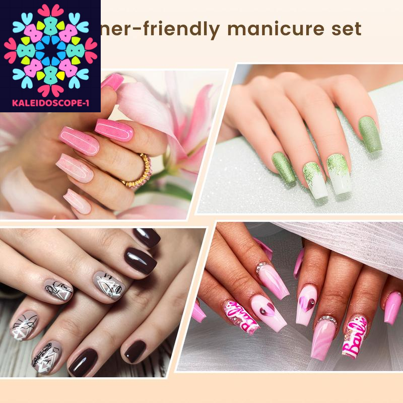 Professional Beginner Nail Kit Acrylic Set with Everything.