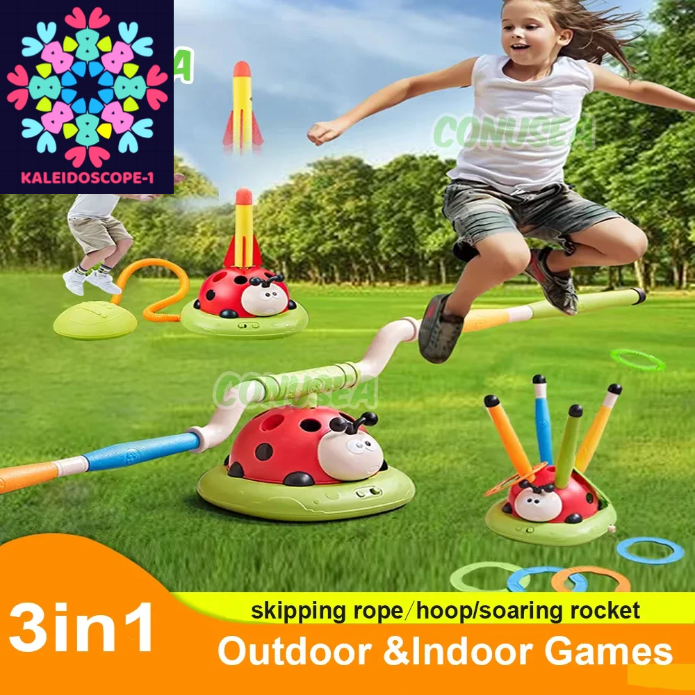 3-In-1 Kid Sports Toys Skipping Rope Machine Ferrule Game Training Toy Children Indoor Outdoor Games Learning Educational Toys