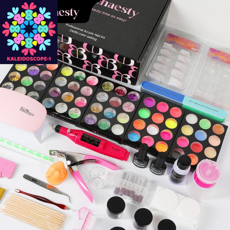 Professional Beginner Nail Kit Acrylic Set with Everything.