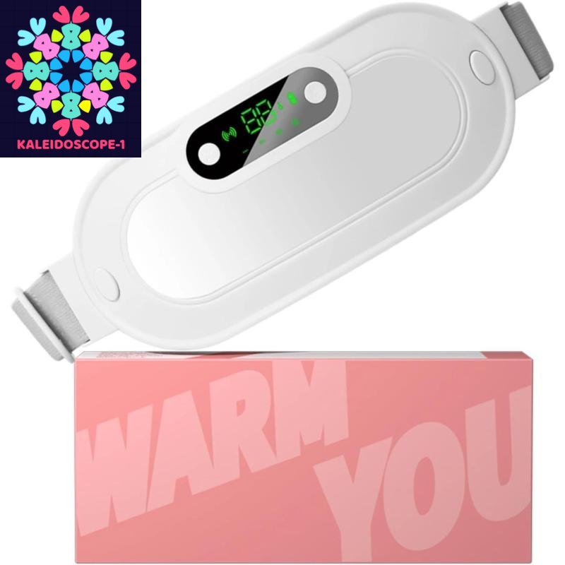 Portable Heating Pad, Heating Pads Automatic Shut off Belly Wrap Adjustable Belt Menstrual Cramps Relief Pad Comfort Daily Pink