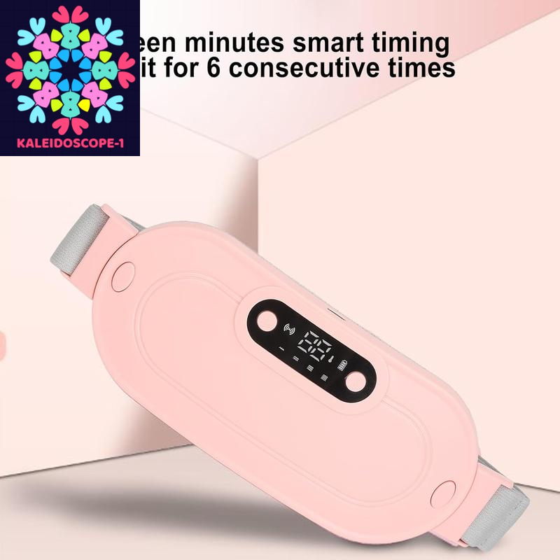 Portable Heating Pad, Heating Pads Automatic Shut off Belly Wrap Adjustable Belt Menstrual Cramps Relief Pad Comfort Daily Pink