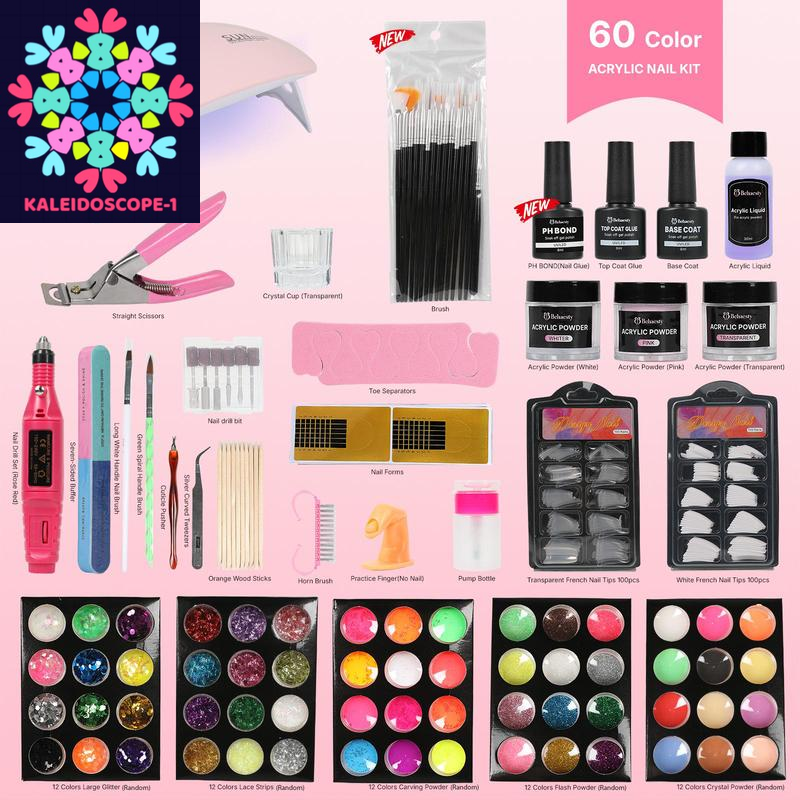 Professional Beginner Nail Kit Acrylic Set with Everything.