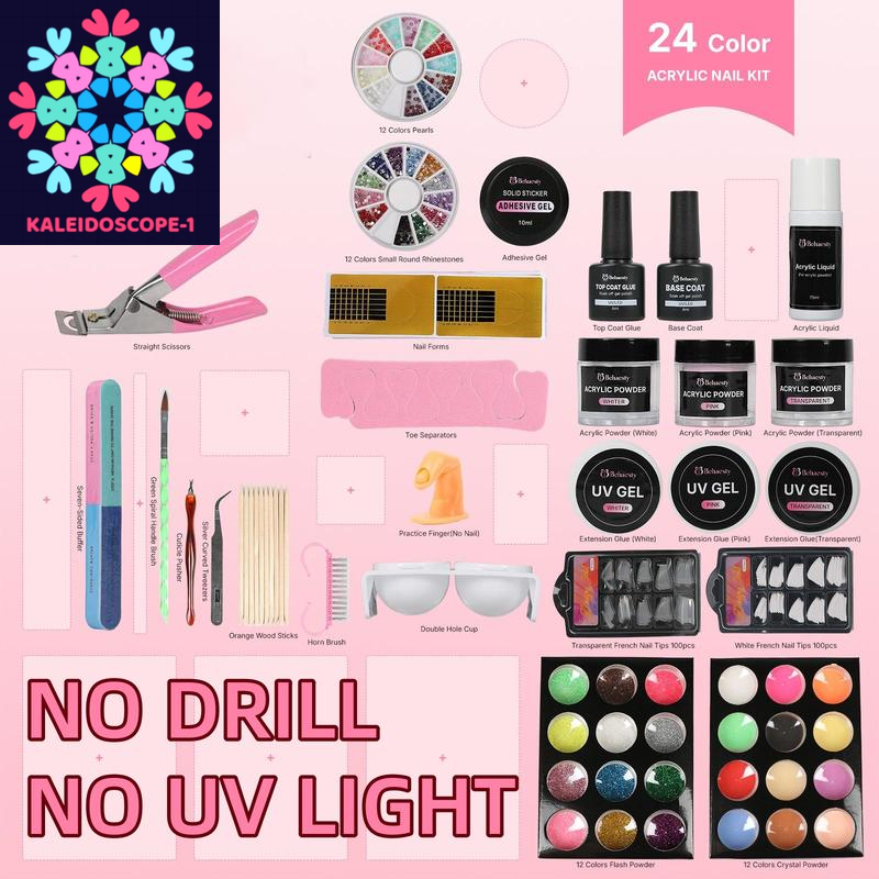 Professional Beginner Nail Kit Acrylic Set with Everything.