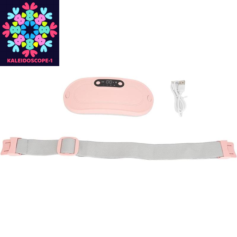 Portable Heating Pad, Heating Pads Automatic Shut off Belly Wrap Adjustable Belt Menstrual Cramps Relief Pad Comfort Daily Pink